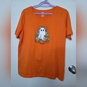 Orange Ghost Graphic Tee